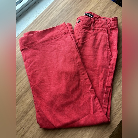 Joe Fresh red wide leg jeans - Picture 1 of 3